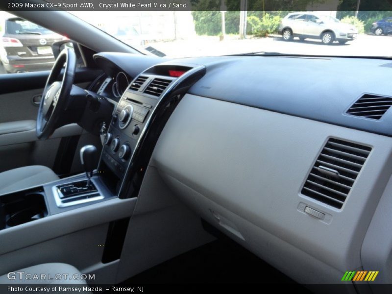 Crystal White Pearl Mica / Sand 2009 Mazda CX-9 Sport AWD