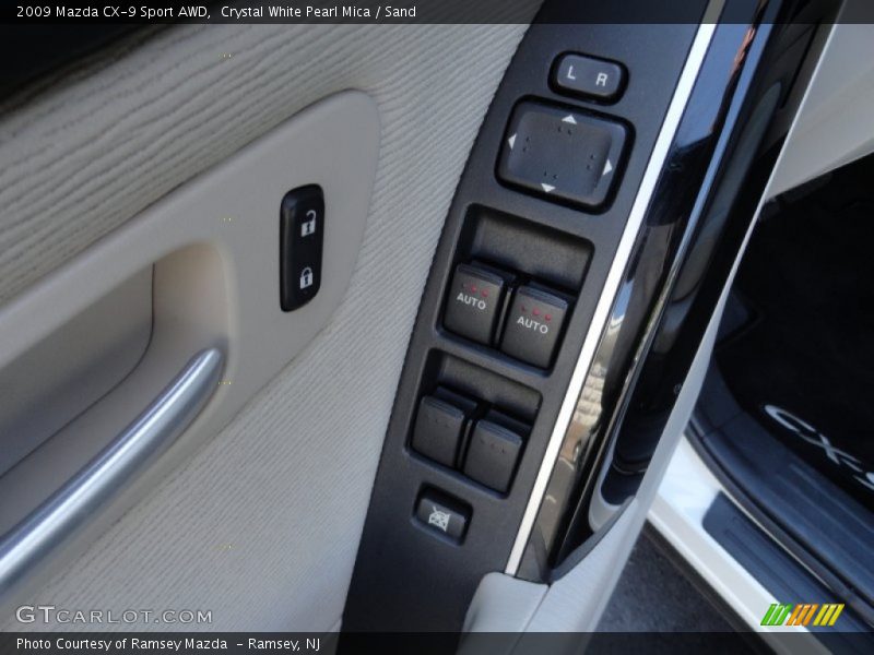 Crystal White Pearl Mica / Sand 2009 Mazda CX-9 Sport AWD