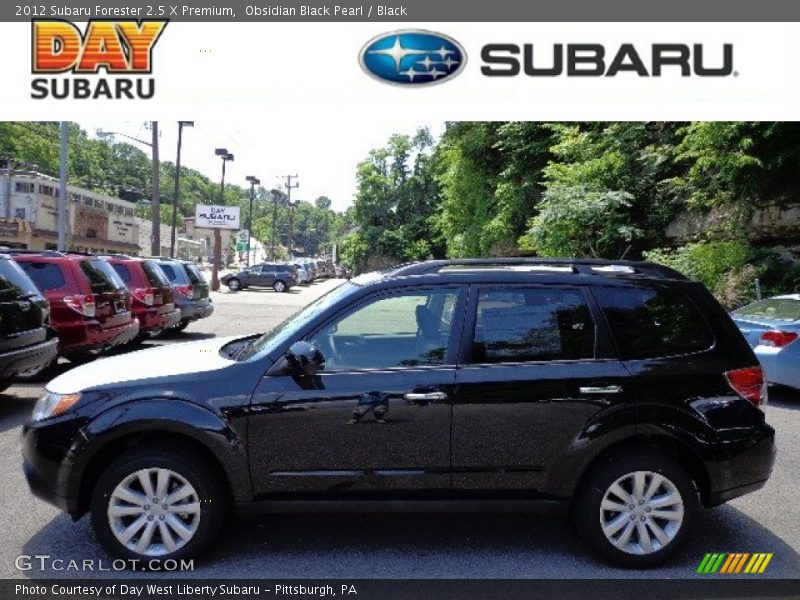 Obsidian Black Pearl / Black 2012 Subaru Forester 2.5 X Premium