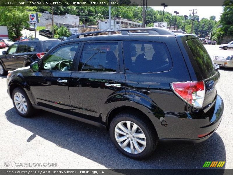 Obsidian Black Pearl / Black 2012 Subaru Forester 2.5 X Premium