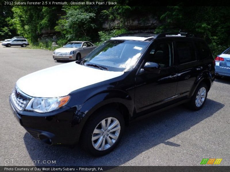 Obsidian Black Pearl / Black 2012 Subaru Forester 2.5 X Premium