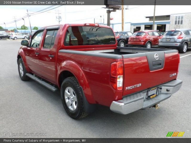 Red Brick / Beige 2009 Nissan Frontier SE Crew Cab 4x4