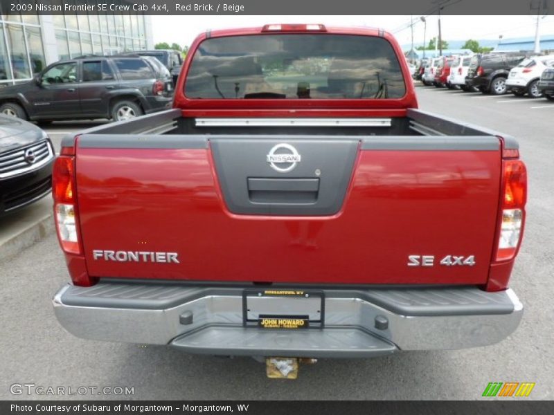 Red Brick / Beige 2009 Nissan Frontier SE Crew Cab 4x4