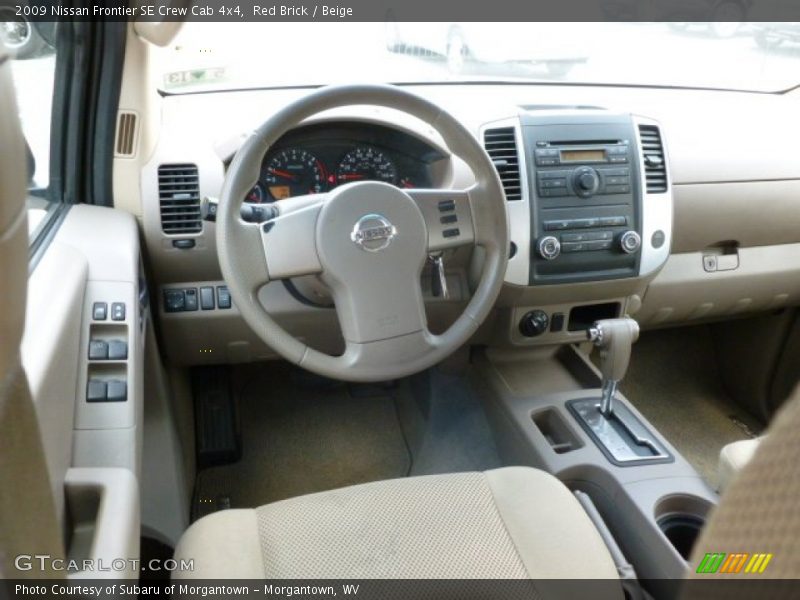 Red Brick / Beige 2009 Nissan Frontier SE Crew Cab 4x4