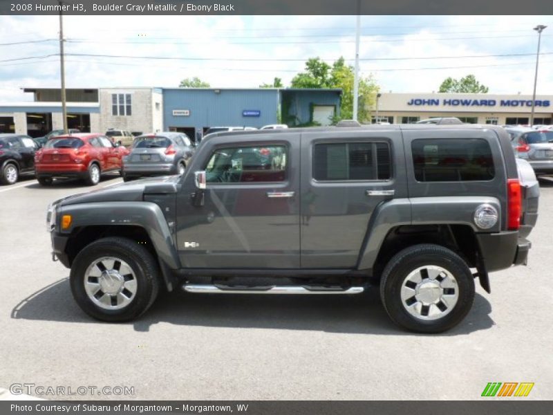 Boulder Gray Metallic / Ebony Black 2008 Hummer H3