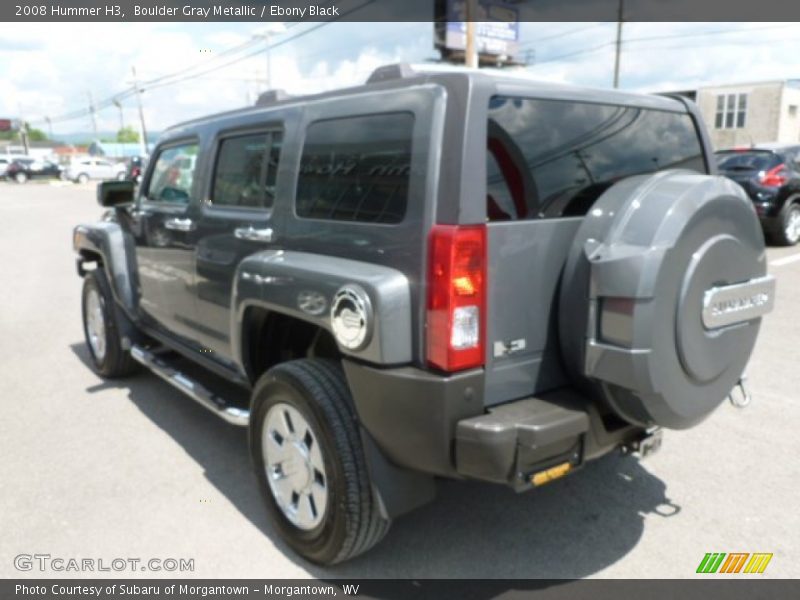 Boulder Gray Metallic / Ebony Black 2008 Hummer H3