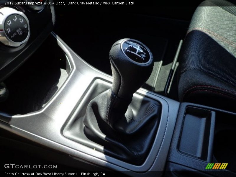  2012 Impreza WRX 4 Door 5 Speed Manual Shifter