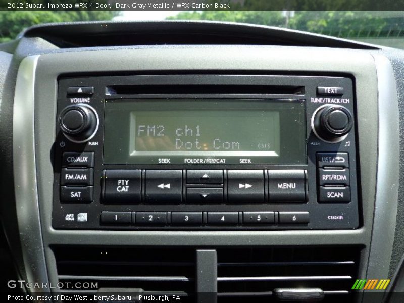 Audio System of 2012 Impreza WRX 4 Door