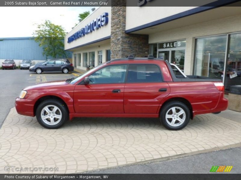 Garnet Red Pearl / Medium Gray 2005 Subaru Baja Sport