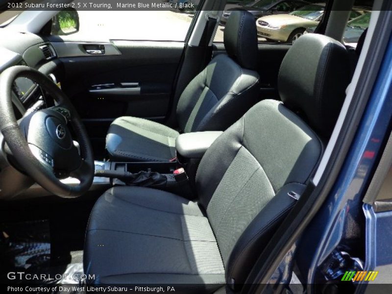 Marine Blue Metallic / Black 2012 Subaru Forester 2.5 X Touring