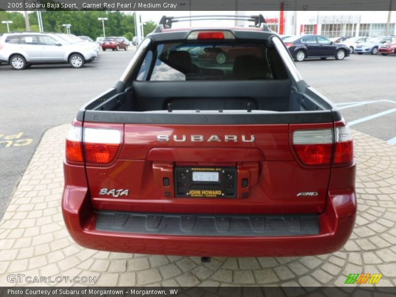 Garnet Red Pearl / Medium Gray 2005 Subaru Baja Sport