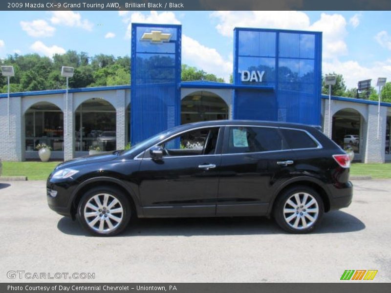 Brilliant Black / Black 2009 Mazda CX-9 Grand Touring AWD