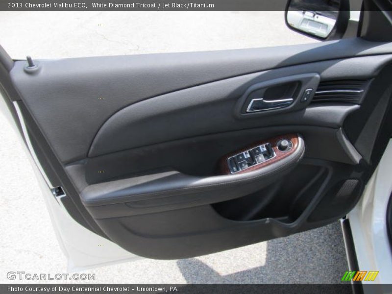 White Diamond Tricoat / Jet Black/Titanium 2013 Chevrolet Malibu ECO
