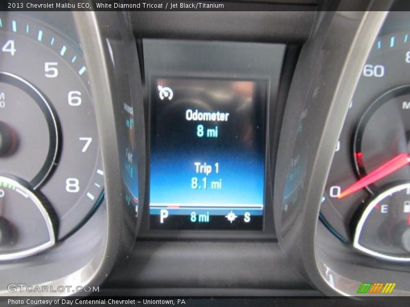 White Diamond Tricoat / Jet Black/Titanium 2013 Chevrolet Malibu ECO