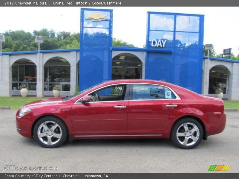 Crystal Red Tintcoat / Cocoa/Cashmere 2012 Chevrolet Malibu LT