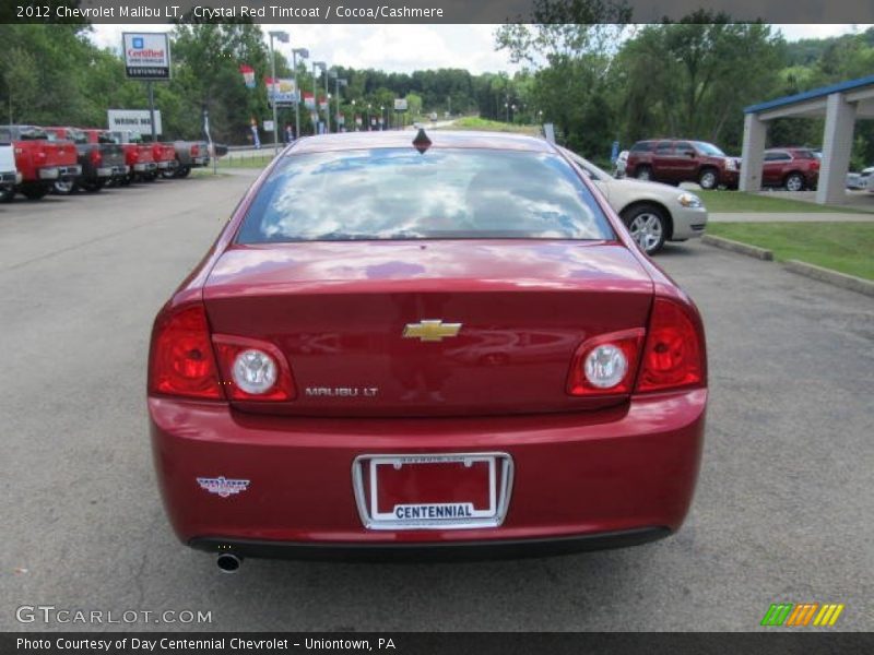 Crystal Red Tintcoat / Cocoa/Cashmere 2012 Chevrolet Malibu LT
