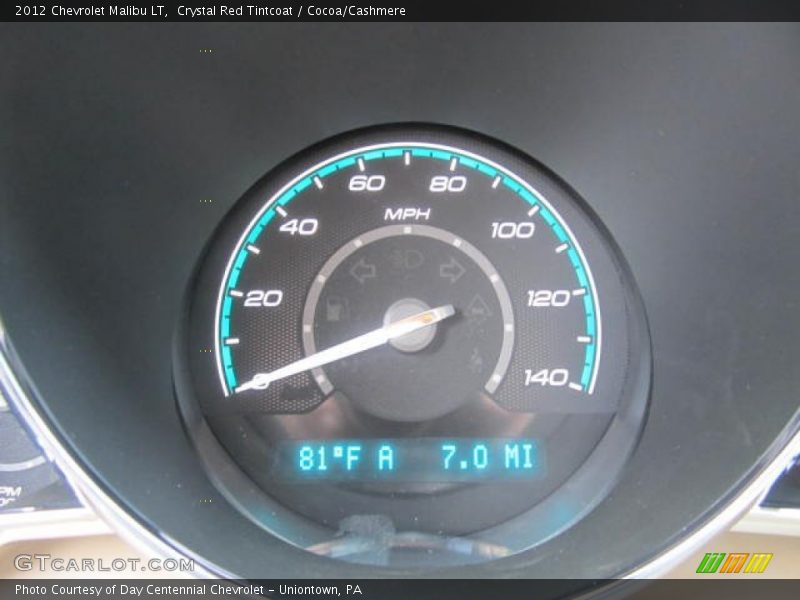 Crystal Red Tintcoat / Cocoa/Cashmere 2012 Chevrolet Malibu LT