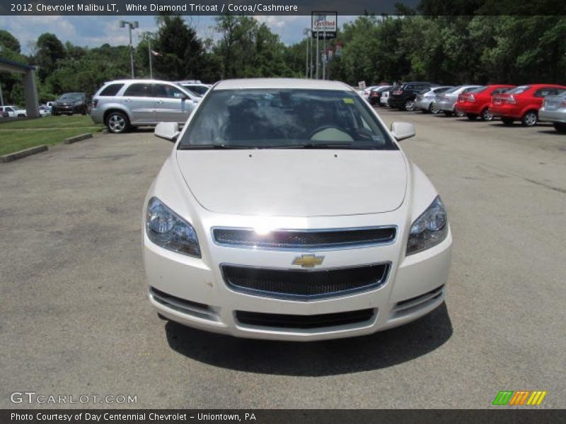 White Diamond Tricoat / Cocoa/Cashmere 2012 Chevrolet Malibu LT