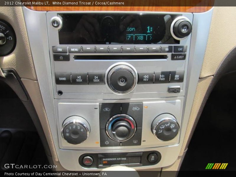 White Diamond Tricoat / Cocoa/Cashmere 2012 Chevrolet Malibu LT