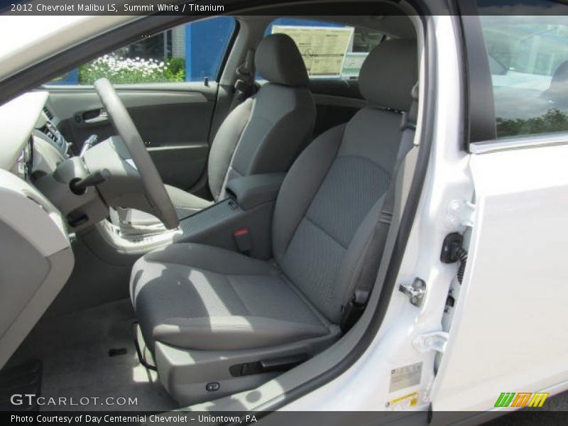 Summit White / Titanium 2012 Chevrolet Malibu LS