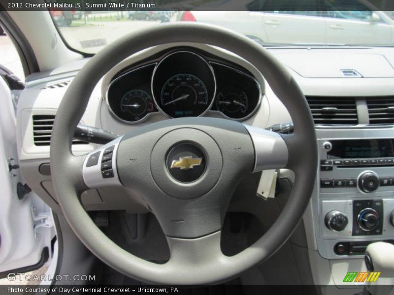 Summit White / Titanium 2012 Chevrolet Malibu LS