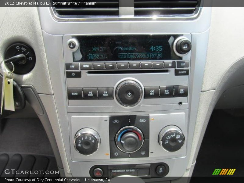 Summit White / Titanium 2012 Chevrolet Malibu LS