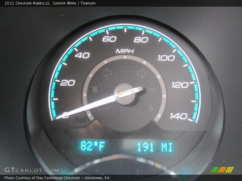 Summit White / Titanium 2012 Chevrolet Malibu LS