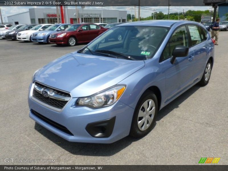 Sky Blue Metallic / Ivory 2012 Subaru Impreza 2.0i 5 Door