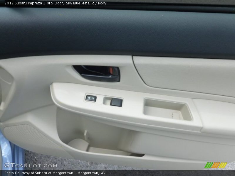Sky Blue Metallic / Ivory 2012 Subaru Impreza 2.0i 5 Door