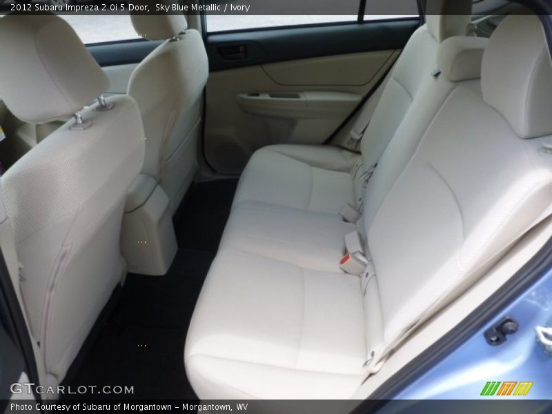 Sky Blue Metallic / Ivory 2012 Subaru Impreza 2.0i 5 Door