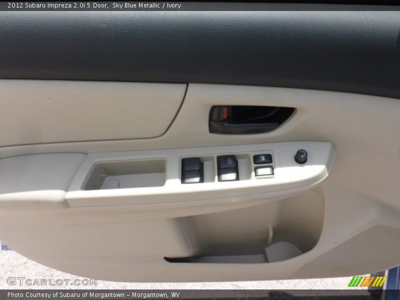 Sky Blue Metallic / Ivory 2012 Subaru Impreza 2.0i 5 Door