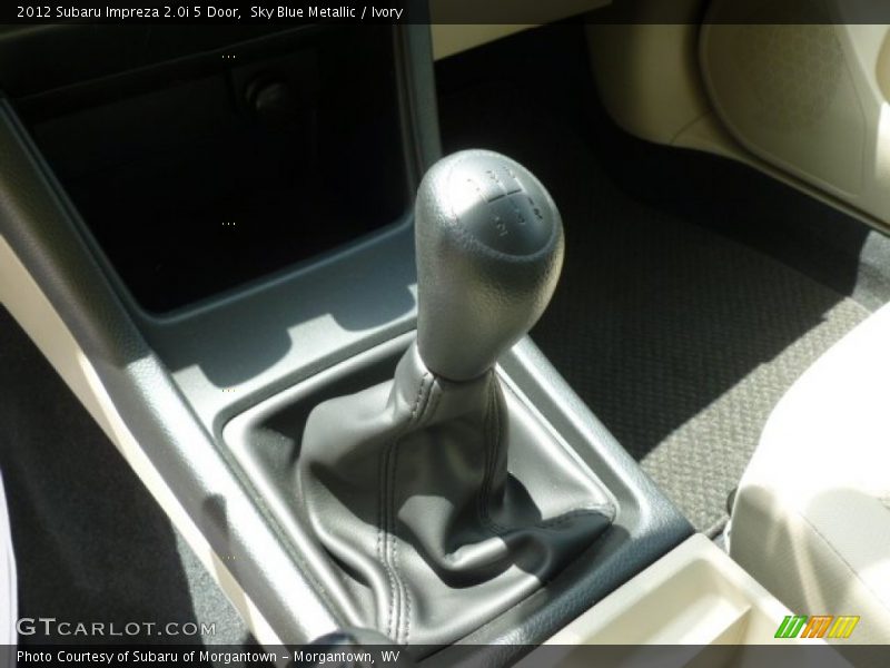Sky Blue Metallic / Ivory 2012 Subaru Impreza 2.0i 5 Door