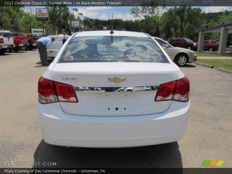 Summit White / Jet Black/Medium Titanium 2012 Chevrolet Cruze LS