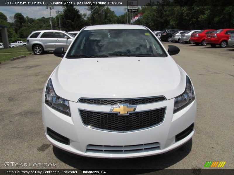 Summit White / Jet Black/Medium Titanium 2012 Chevrolet Cruze LS