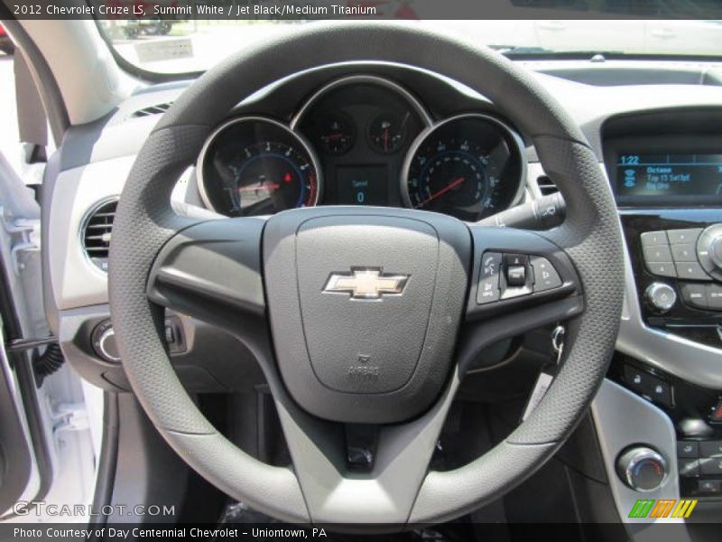 Summit White / Jet Black/Medium Titanium 2012 Chevrolet Cruze LS