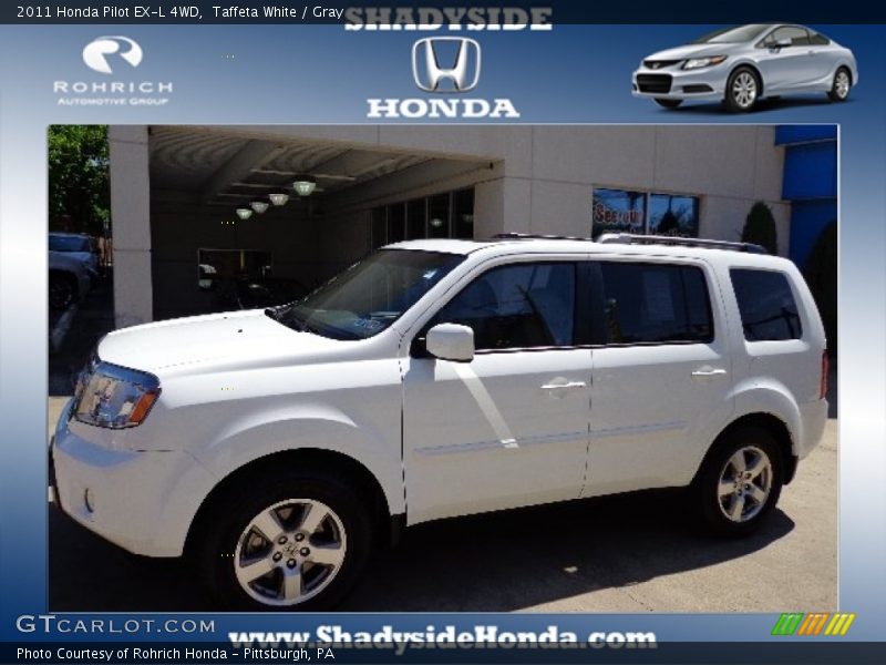 Taffeta White / Gray 2011 Honda Pilot EX-L 4WD