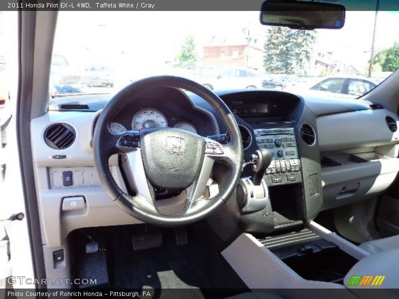 Taffeta White / Gray 2011 Honda Pilot EX-L 4WD