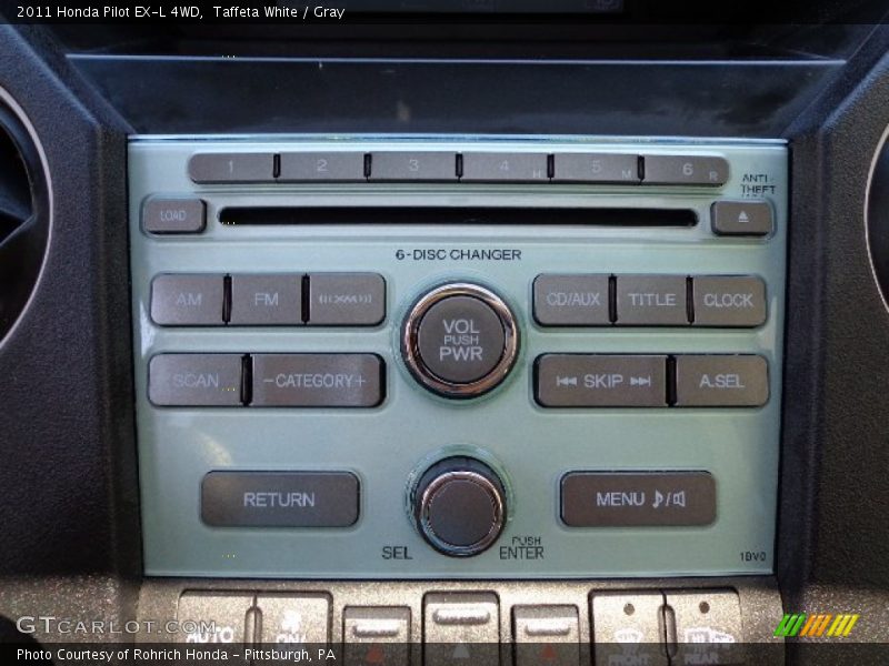 Taffeta White / Gray 2011 Honda Pilot EX-L 4WD