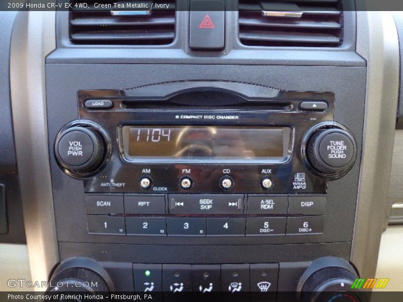Green Tea Metallic / Ivory 2009 Honda CR-V EX 4WD
