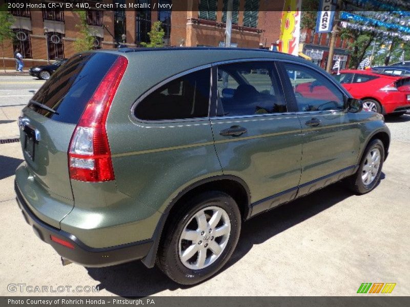 Green Tea Metallic / Ivory 2009 Honda CR-V EX 4WD