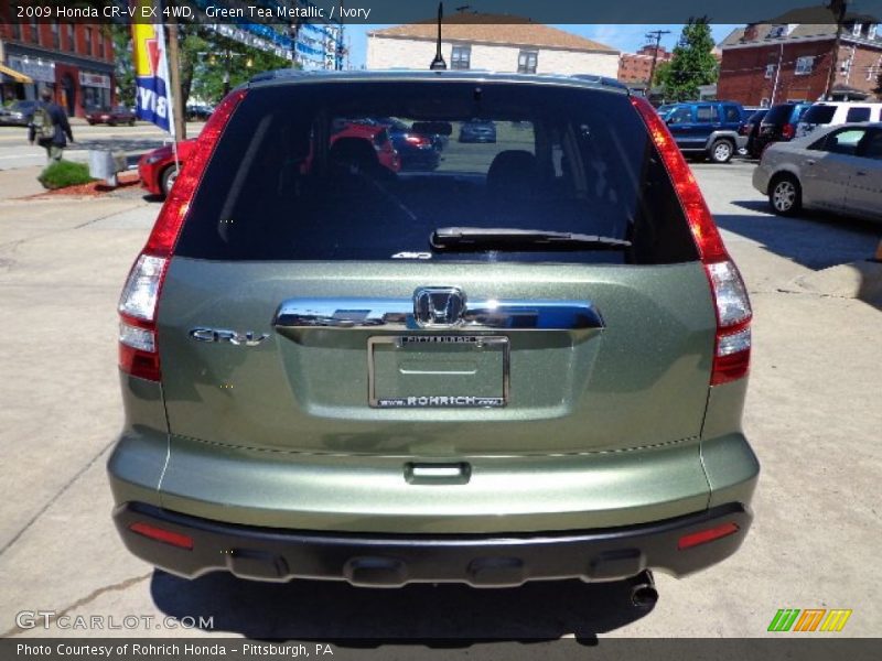 Green Tea Metallic / Ivory 2009 Honda CR-V EX 4WD