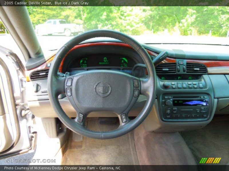 Blue Ice / Dark Gray 2005 Cadillac DeVille Sedan
