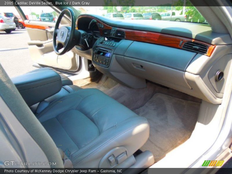 Blue Ice / Dark Gray 2005 Cadillac DeVille Sedan