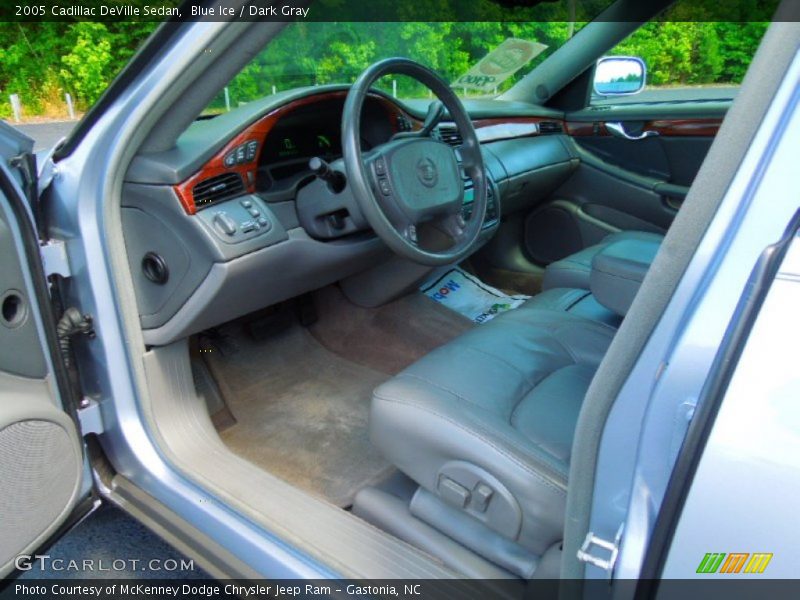 Blue Ice / Dark Gray 2005 Cadillac DeVille Sedan