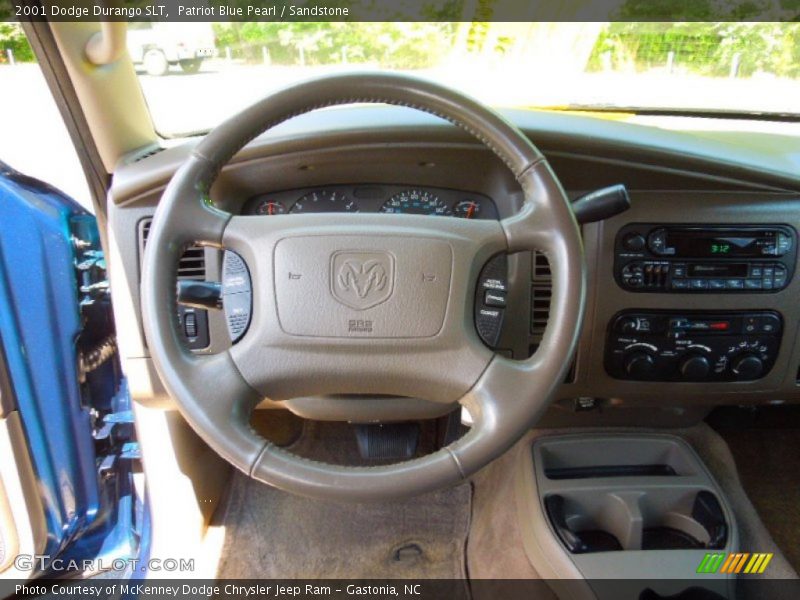 Patriot Blue Pearl / Sandstone 2001 Dodge Durango SLT