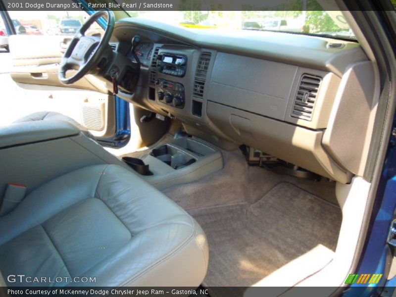 Patriot Blue Pearl / Sandstone 2001 Dodge Durango SLT