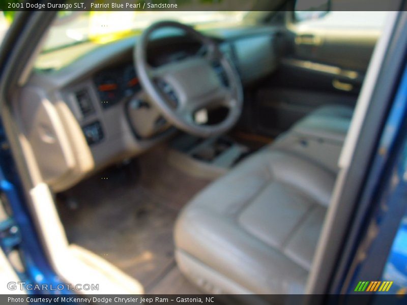 Patriot Blue Pearl / Sandstone 2001 Dodge Durango SLT