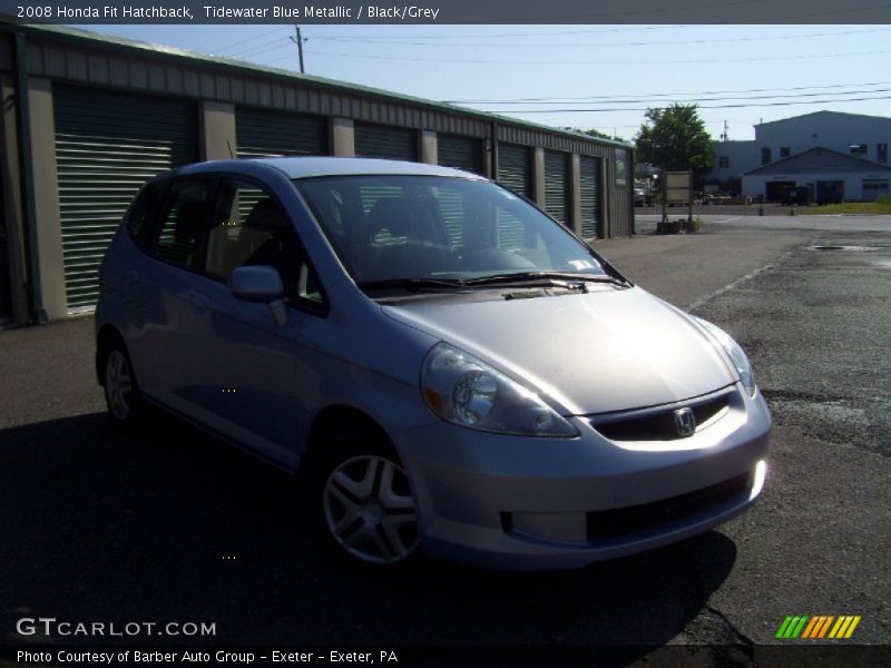 Tidewater Blue Metallic / Black/Grey 2008 Honda Fit Hatchback