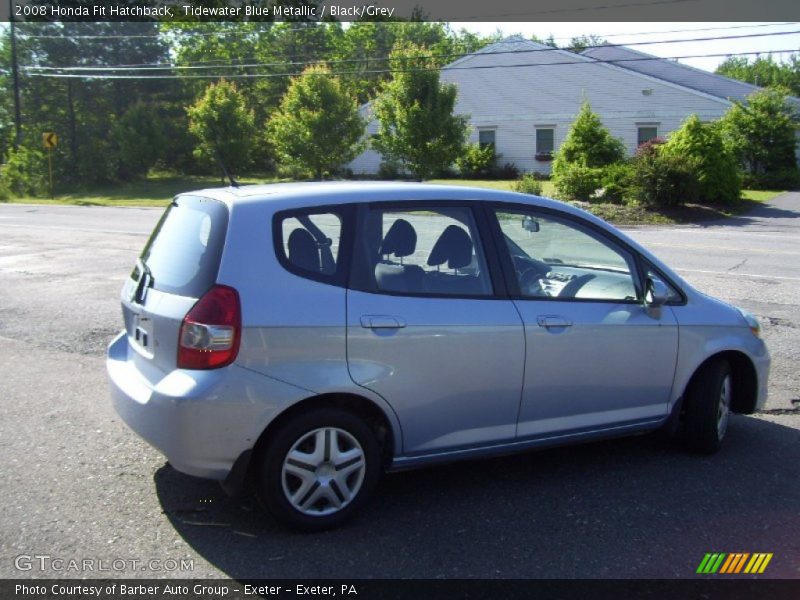 Tidewater Blue Metallic / Black/Grey 2008 Honda Fit Hatchback