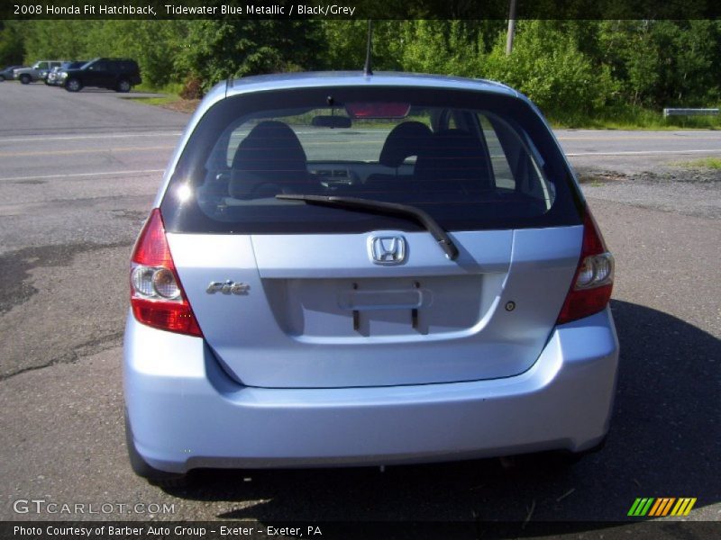 Tidewater Blue Metallic / Black/Grey 2008 Honda Fit Hatchback
